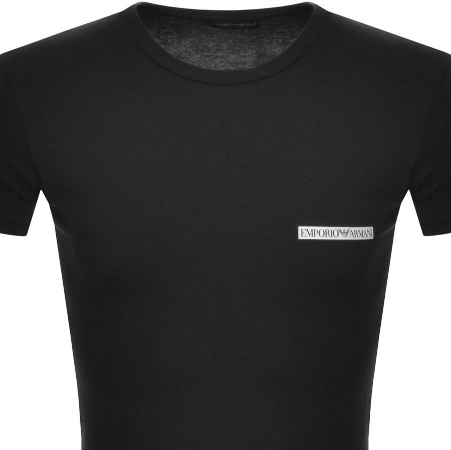 Alternative Image for ProductEmporio Armani Lounge Crew Neck T Shirt Black2